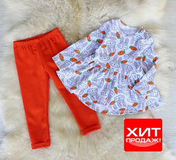 КД1141-К Комплект Кролики ЦВЕТ: ОРАНЖЕВЫЙ (QR)