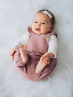 Полукомбинезон с крылышками "Пепельная роза" 0+