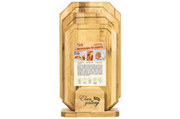 Комплект 3 досок 38*22*1,8 см, 34*20*1,8 см, 30*18*1,8 см Гайка на дер. подстав. - Elan gallery фото 11