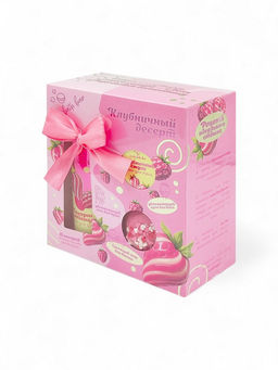 Подарочный набор косметический Candy bath bar клубничный десерт, 370 г