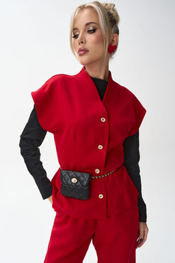 Жилет Джолин (красный) - Эльза фото 3