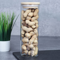 Банка для сыпучих бамбуковая крышка d-65/180 мм 550 мл /GT-35-118/уп120/ - Галеонтрейд фото 4