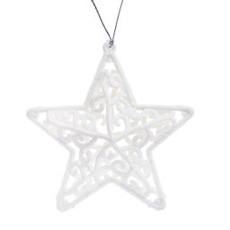 Набор новогодних украшений "Звезды" (8см х 3шт)