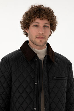 Erkek Siyah Mont Sepette S_rpriz _ndirim