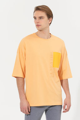Erkek Kavun Oversize Bisiklet Yaka Ti__rt