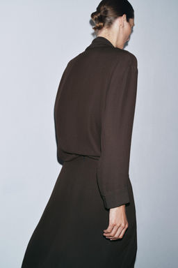 ZW COLLECTION DRAPED DRESS - Zara фото 3