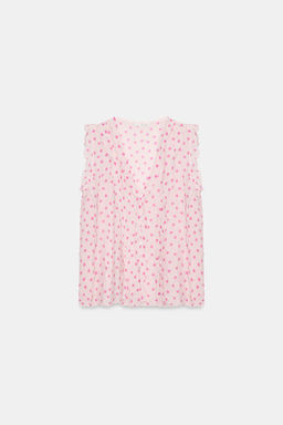 BLUSA LUNARES VOLANTES / Rosas - Zara фото 4