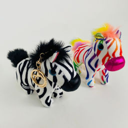 Мягкая игрушка Брелок Зебра 13 см