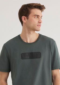 Mavi Black Bask?l? Yesil Tisort