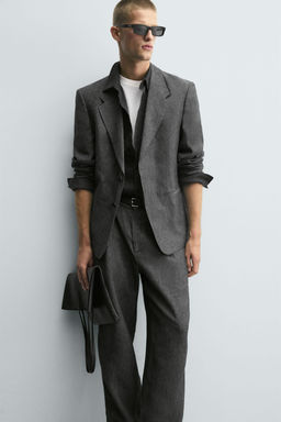 100% LINEN SUIT BLAZER - Zara фото 6