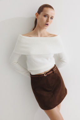 Jersey off-the-shoulder - H&m фото 6