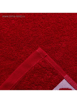 Полотенце махровое Этель. Это любовь, 30?60 см, 100% хлопок, бордовое  фото 2