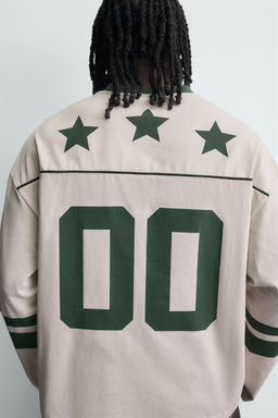 CAMISETA ESTAMPACI?N F?TBOL AMERICANO / Piedra - Zara фото 7