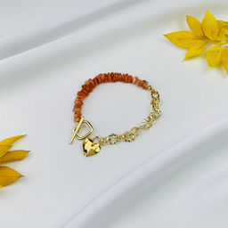 Браслет из Солнечного камня с цепочкой 18 см