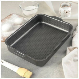 Калитва Противень 270*350мм 2 цельн.руч. б/кр. а/п Лён  фото 5