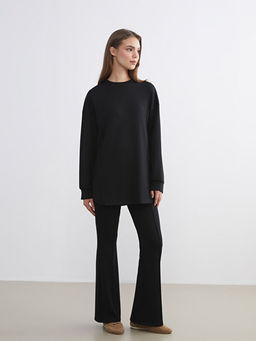 Bisiklet Yaka Kad?n Sweatshirt Tunik