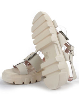 08-PEY195-2 BEIGE Босоножки женские (натуральная кожа)