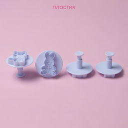 Плунжеры кондитерские Доляна Мягкая игрушка, набор 4 шт., пластик, МИКС  фото 8