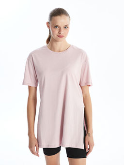 Bisiklet Yaka D?z K?sa Kollu Kad?n Spor Ti??rt