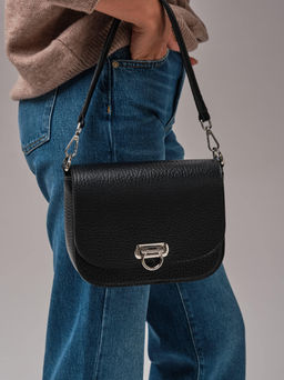 Сумка кожаная Azaro 30741 черный соло