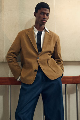 BLAZER DESESTRUCTURADA DE ALGOD?N