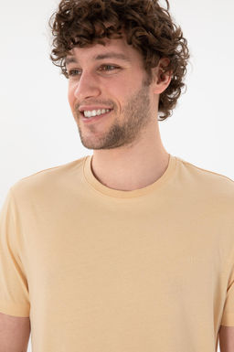 Erkek Regular Fit Bisiklet Yaka Bej Basic Ti__rt Sepette S_rpriz _ndirim - U.s. polo assn фото 3