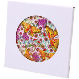 Подставка керамическая 18 см "Бабочки в цветах"