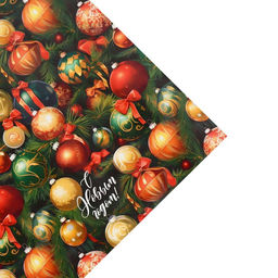 Цена за 10 шт. Упаковочная бумага на новый год «Чудесный глянцевая», 50×70 см, глянцевая