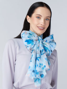 Большой, мягкий, тонкий и очень нежный двусторонний палантин с рисунком - Tantino фото 6