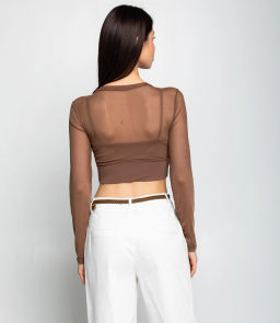 Топ #КТ202 (12), шоколадный - Dommod фото 3