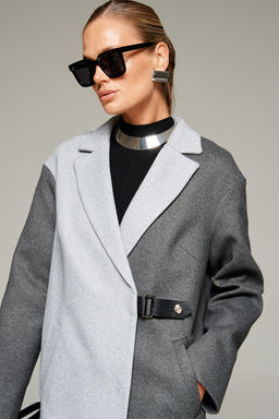 Пальто Beautiful Free 7014 серо-графитовый