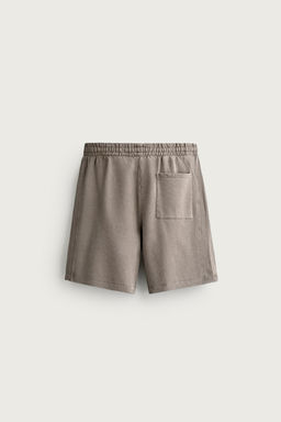 BERMUDA JOGGER B?SICA LAVADA / Gris - Zara фото 15