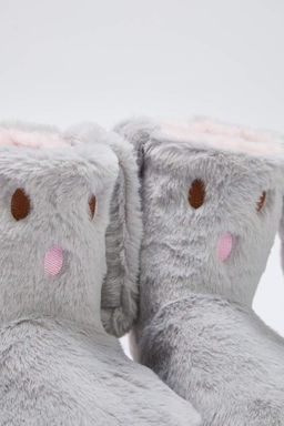 Gri Pelus Kad?n Panduf Ev Botu
TAKAW26ER00008 - Trendyolmilla фото 5