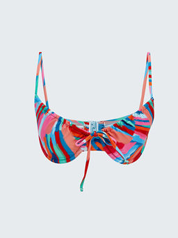 Desenli Kad?n Bikini ?st