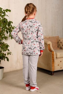 Пижама детская из джемпера и брюк из кулирки Олененок красный - Амадэль фото 2