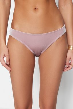 Pembe Kadife Normal Paca Bikini Alt? TBESS23BA00164 - Trendyolmilla фото 4