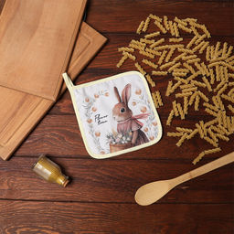 Прихватка Доляна Зайчиха 17х17 см, 35% хл, 65% пэ, ватин 250 г/м2  фото 5