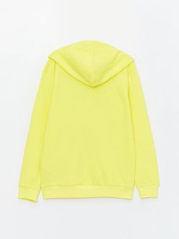 Kap??onlu Bask?l? Uzun Kollu Erkek ?ocuk Sweatshirt - Waikiki фото 2