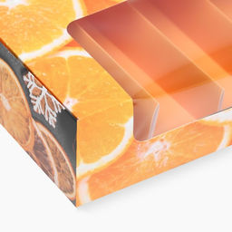 Коробка под 5 эклеров с вкладышами новогодняя «Мандарины», 25×15×6.5 см, кондитерская упаковка