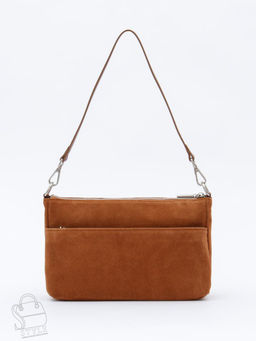 Сумка женская кожаная 8200PEF brown Polina&Eiterou  в Новосибирске