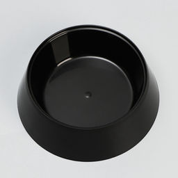 Цена за 5 шт. Миска 300 мл, 14.5×4.7 см, черный глянец