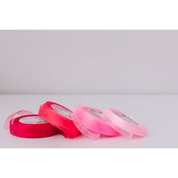 Цена за 5 шт. Лента капроновая, 20 мм, 20 1 м, цвет коралловый №183 - Арт узор фото 2