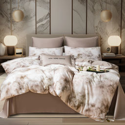 Комплект постельного белья Сатин Премиум на резинке CPAR053 180*200*30;160*200*30;140*200*30 Евро 4 Наволочки