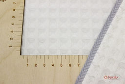 Вафельное премиум-полотно Бохо цв.молочный, ш.1.72м, хлопок-100%, 240гр/м.кв - Купава фото 3