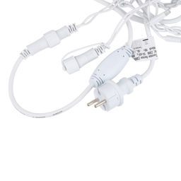 ULD-B3010-200/TWK WARMWHITE IP67 Бахрома светодиодная с эффектом мерцания, 3м. Соединяемая. 200 светодиодов. Теплый белый свет. Провод белый. TM Uniel. - Volpe фото 7