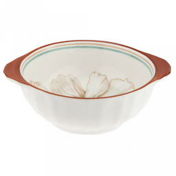 Блуминг флауэрс (Blooming flowers) Салатник фарфоровый 200мл, 12,5х10,2х4,2см, с ручками, с деколью, отводка (Китай) - Домашняя мода фото 5