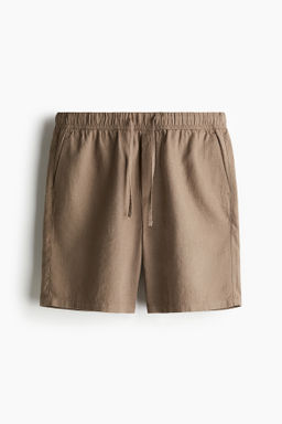 Pantal?n corto en mezcla de lino Relaxed Fit - H&m фото 2