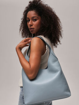 Кожаная сумка Michele DBR 31156 серое небо