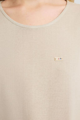 Kad_n A__k Haki Bisiklet Yaka Basic Ti__rt - U.s. polo assn фото 6