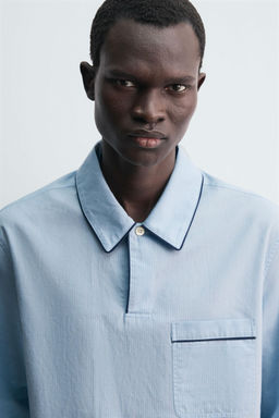 JACQUARD PYJAMA POLO SHIRT - Zara фото 5